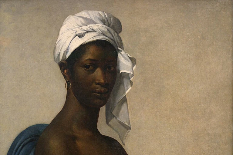 Painting of a black woman's face