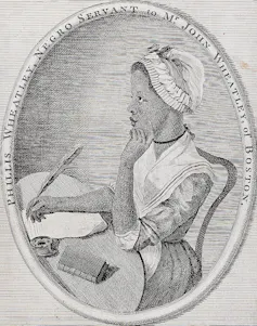 etching of Phillis Wheatley