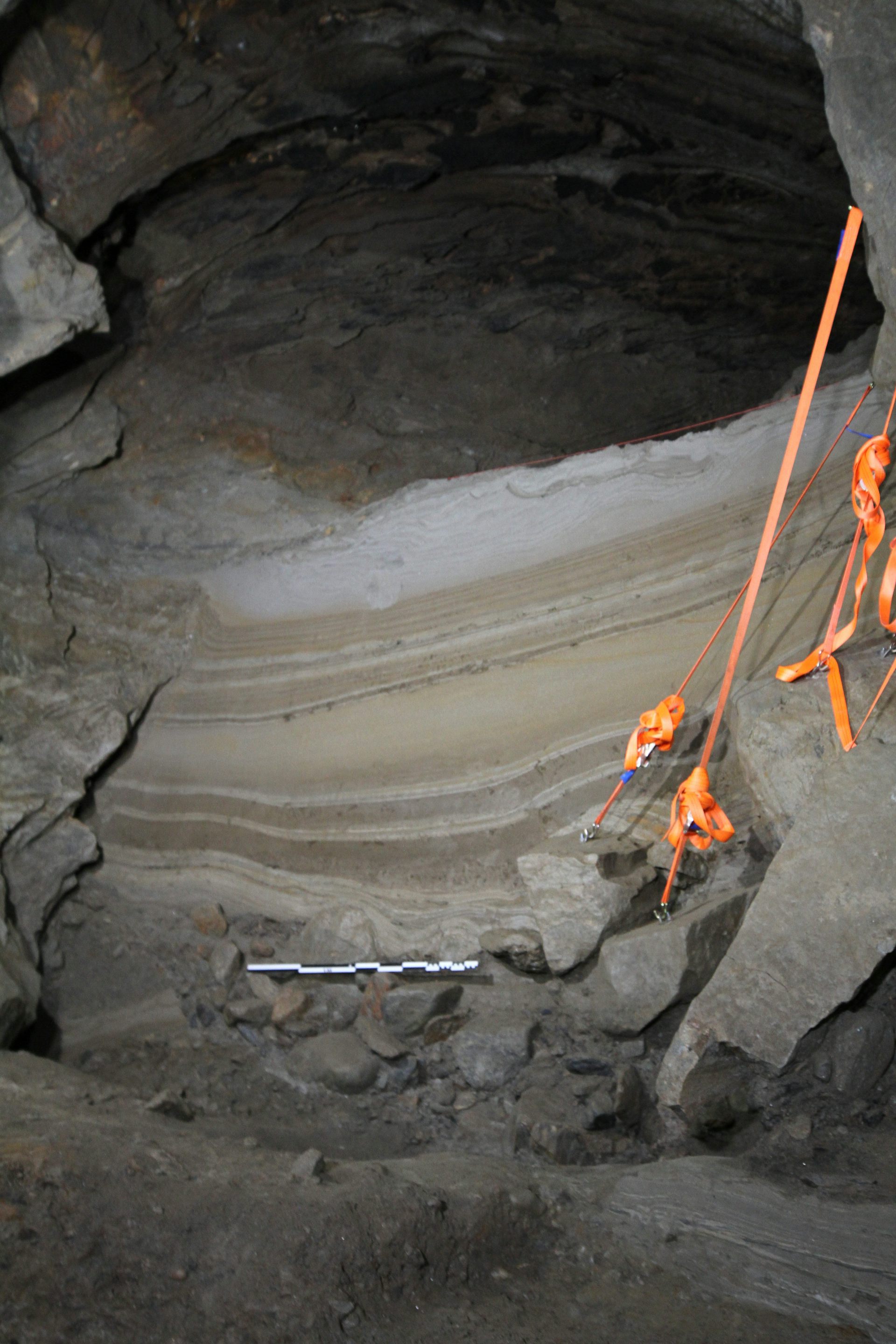 inside the cave in Norway