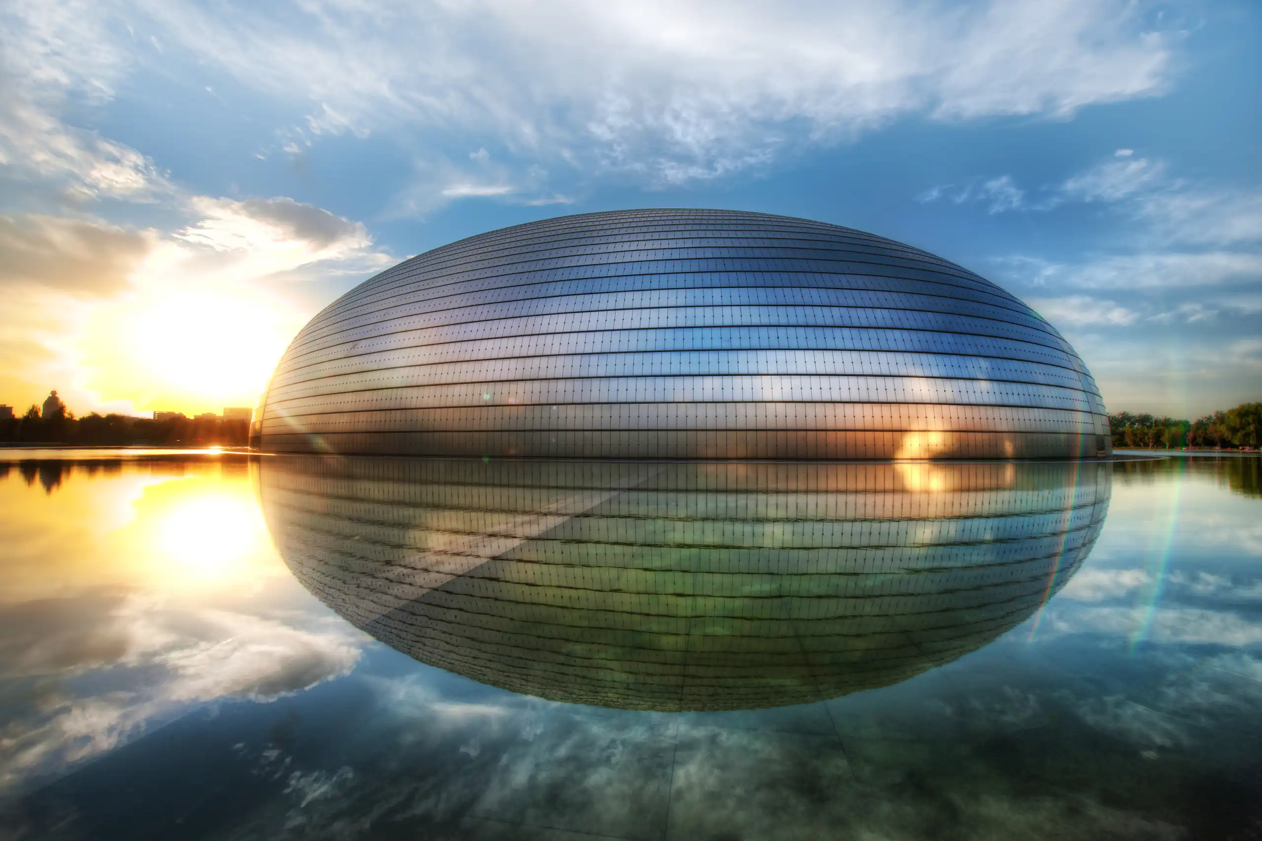 L'opéra national de Beijing a été conçu par Paul Andreu, architecte de l'aéroport parisien de Roissy