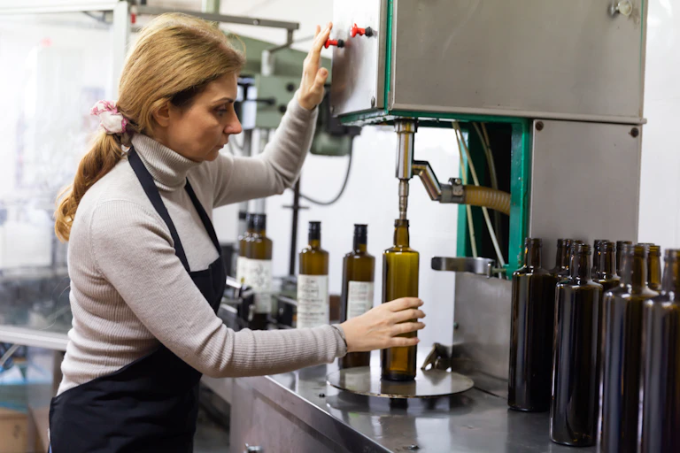 Embotellamiento de aceite de oliva