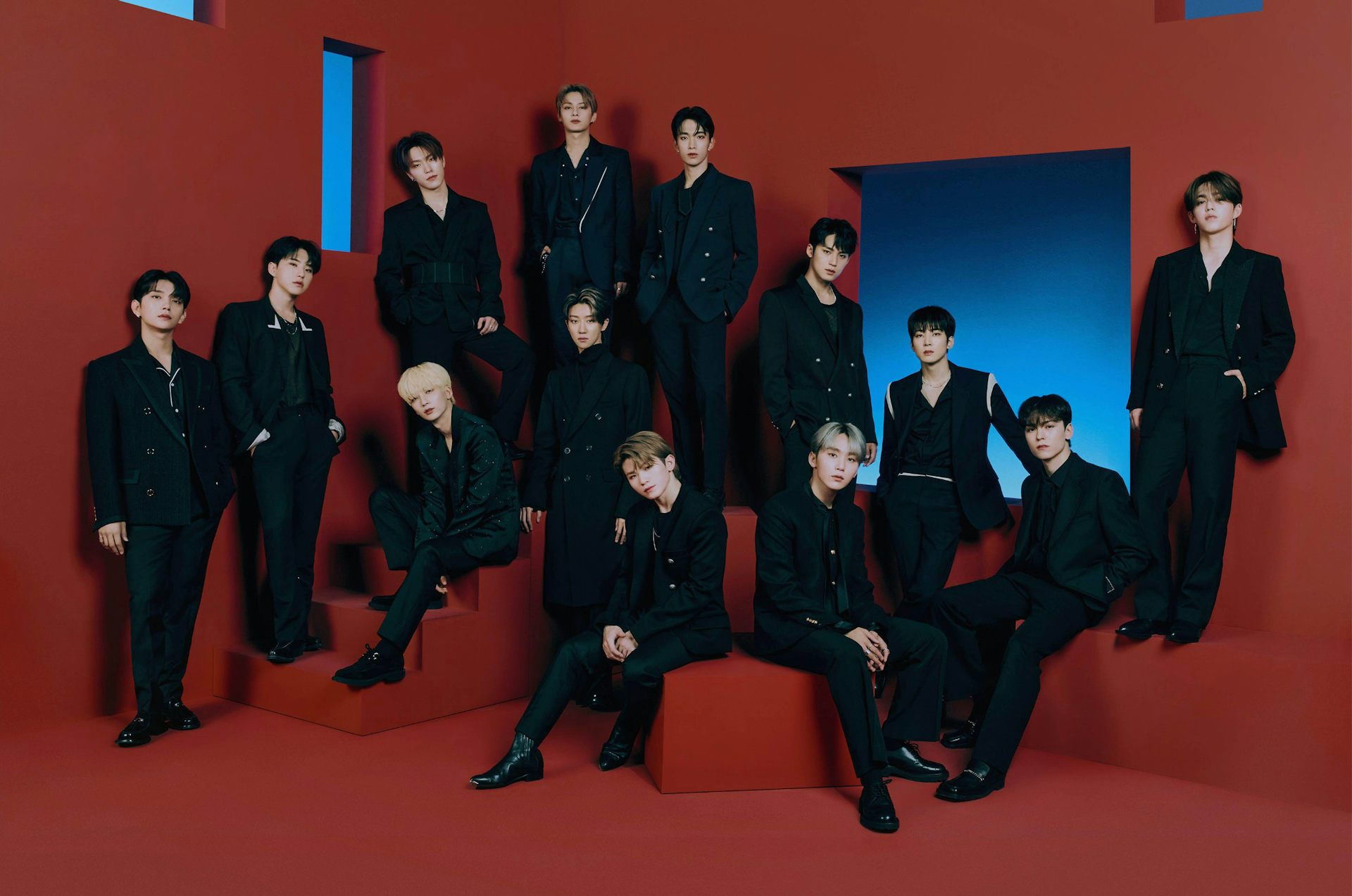 Le groupe de K-pop SEVENTEEN.