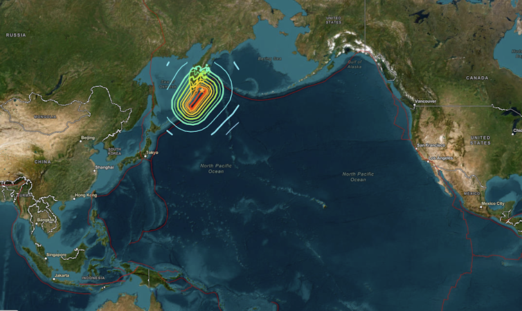 Capture d'écran du site USGS