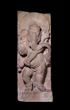 Sandstone from Ganesha in Uttar Pradesh, India.