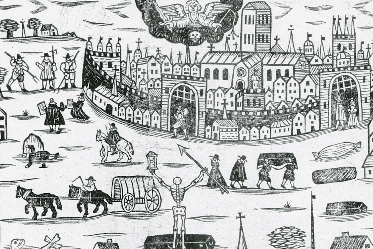 Illustration of the Black Death.