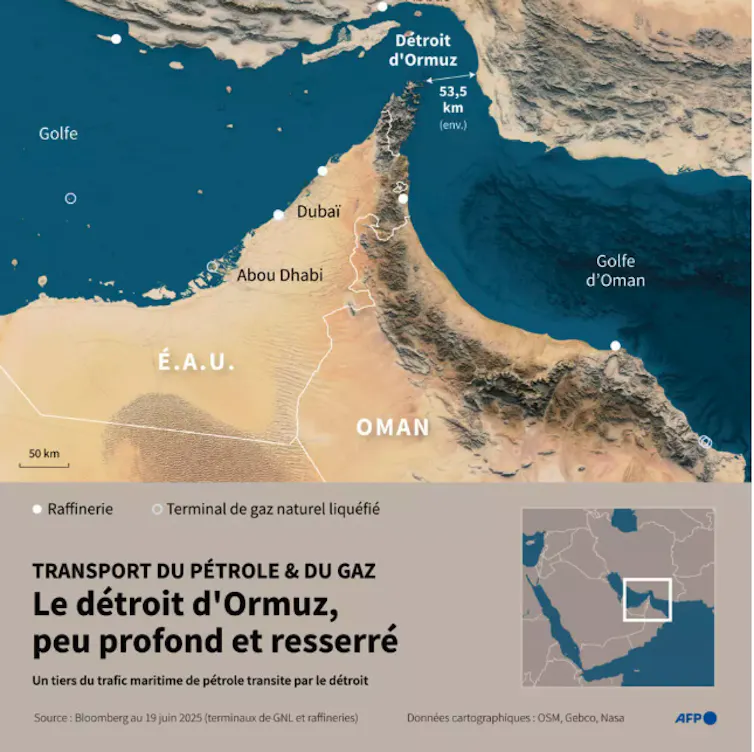 Détroit d’Ormuz en carte