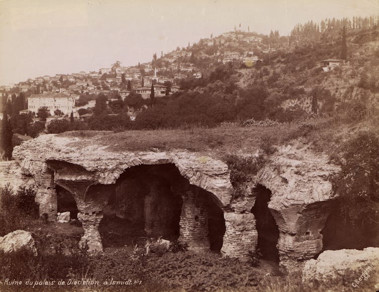 Photo of crumbling ruins.