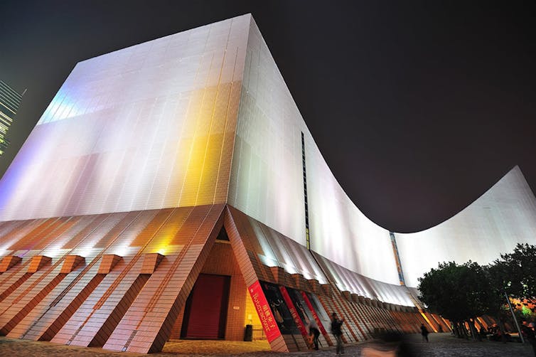 Le centre culturel de Hongkong, dans le quartier de Tsim Sha Tsui