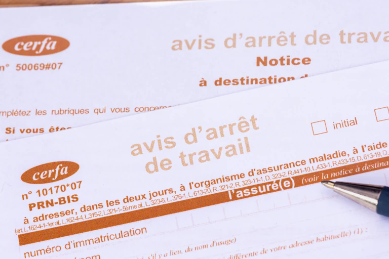 des formulaires cerfa d'arrêt de travail
