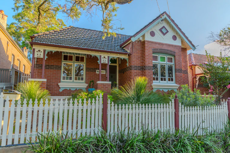 Suburban residential Brick house in Sydney federation residential house in Sydney NSW Australia