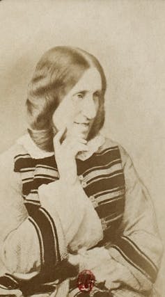 Viaje Lady Holland y George Eliot, dos británicos en el siglo XIX en España 1 Retrato de los escritores de George Eliot.