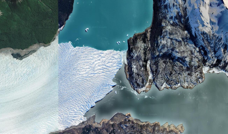 Satellite image of Perito Moreno