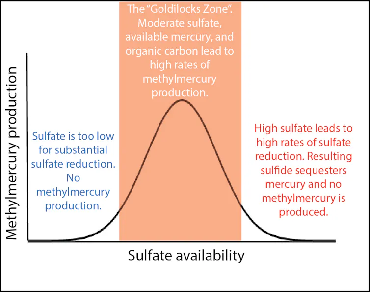 A chart shows how too little or too much sulfates won't have an effect.