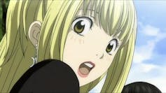 an animated character with big eyes looks surprised