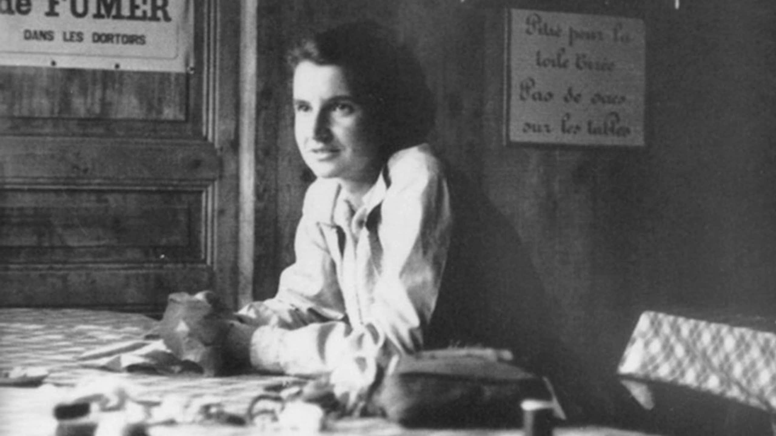 Photographie de Rosalind Franklin.