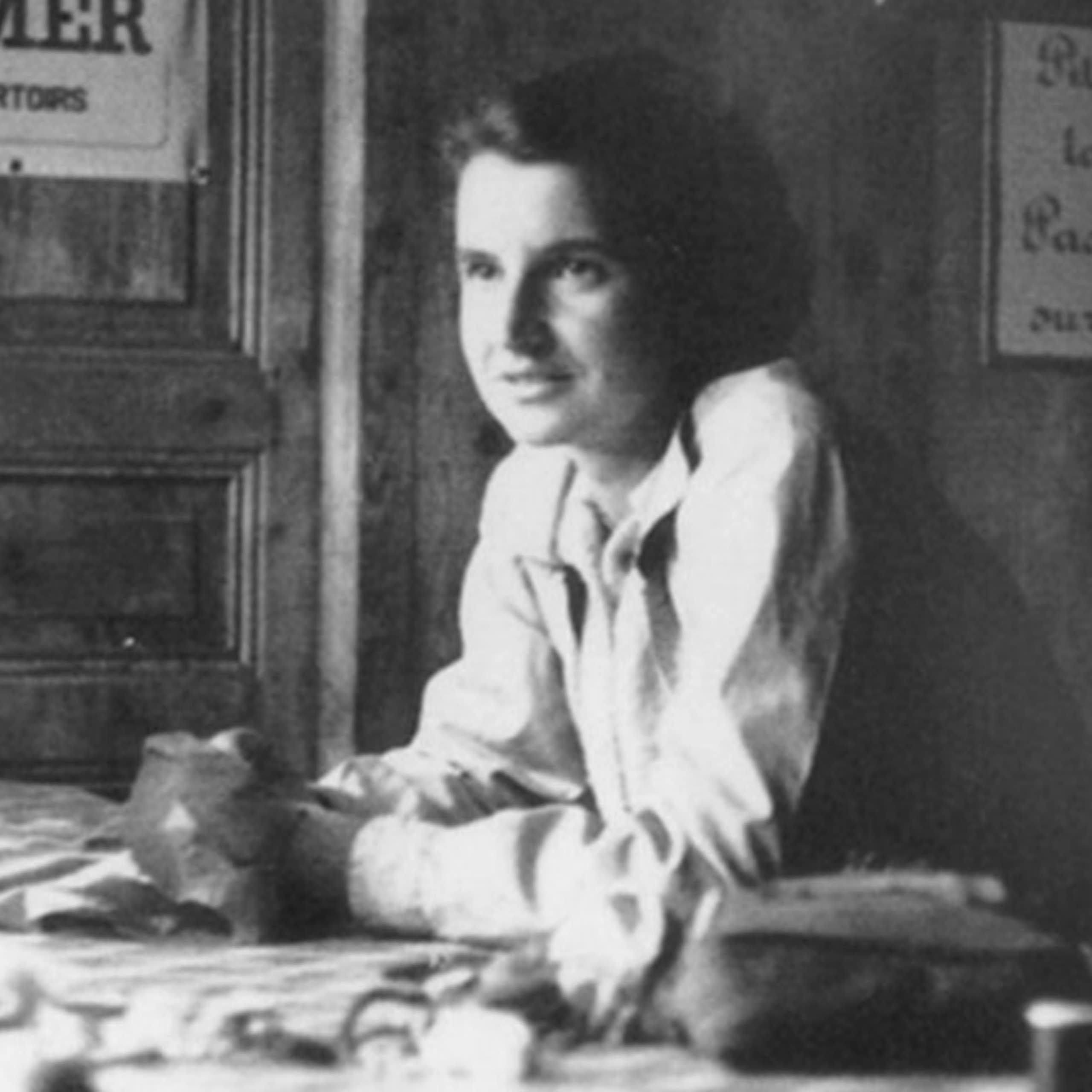 Photographie de Rosalind Franklin.