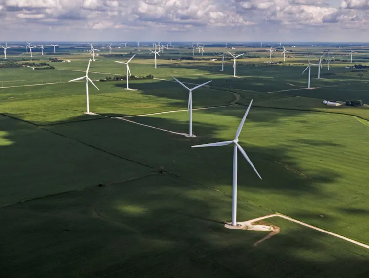 An onshore wind farm
