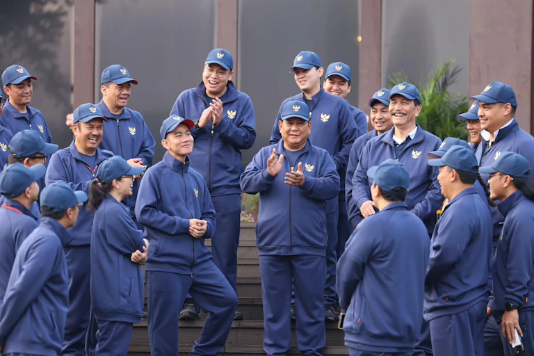 Presiden Prabowo Subianto dalam Retreat Kabinet Merah Putih