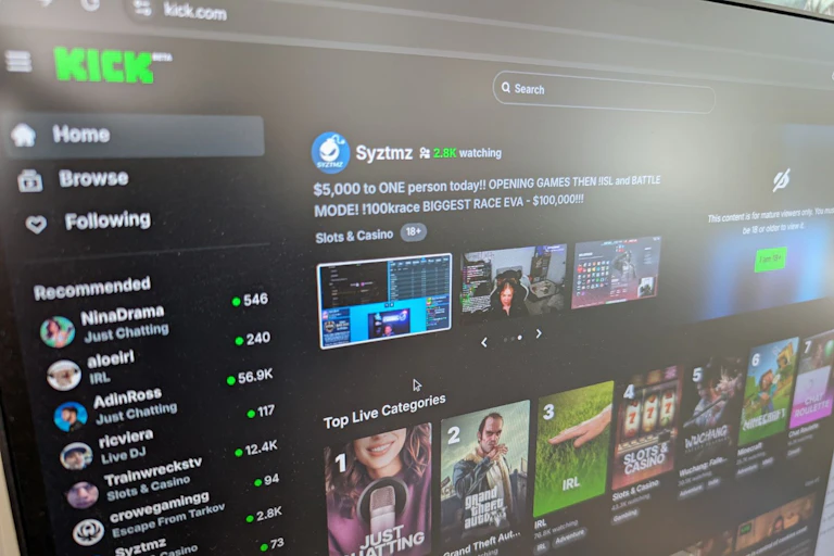 The Kick website
