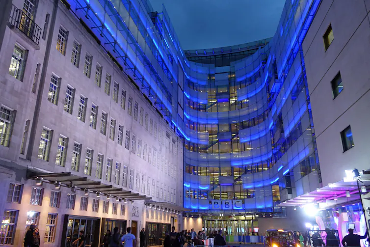 The exterior of the BBC's Broadcasting House in London.