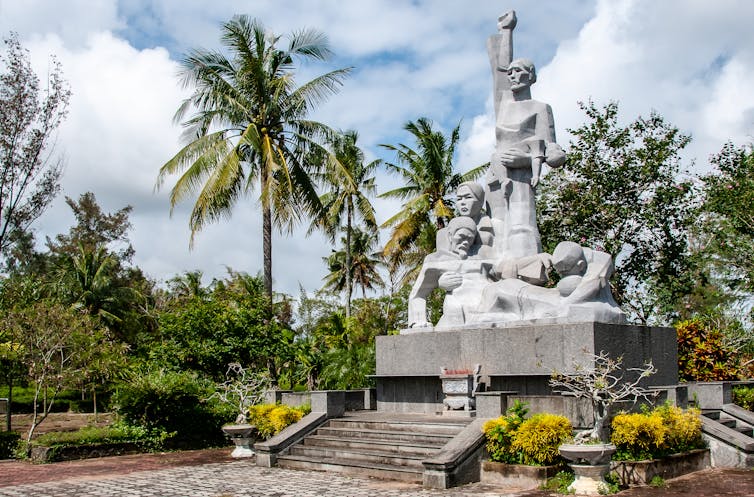 A sculpture commemorating the 1968 My Lai massacre in Vietnam.