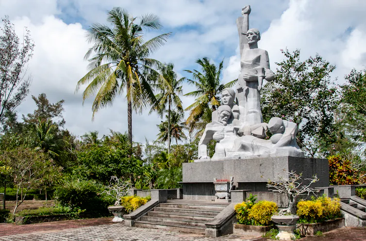 A sculpture commemorating the 1968 My Lai massacre in Vietnam.