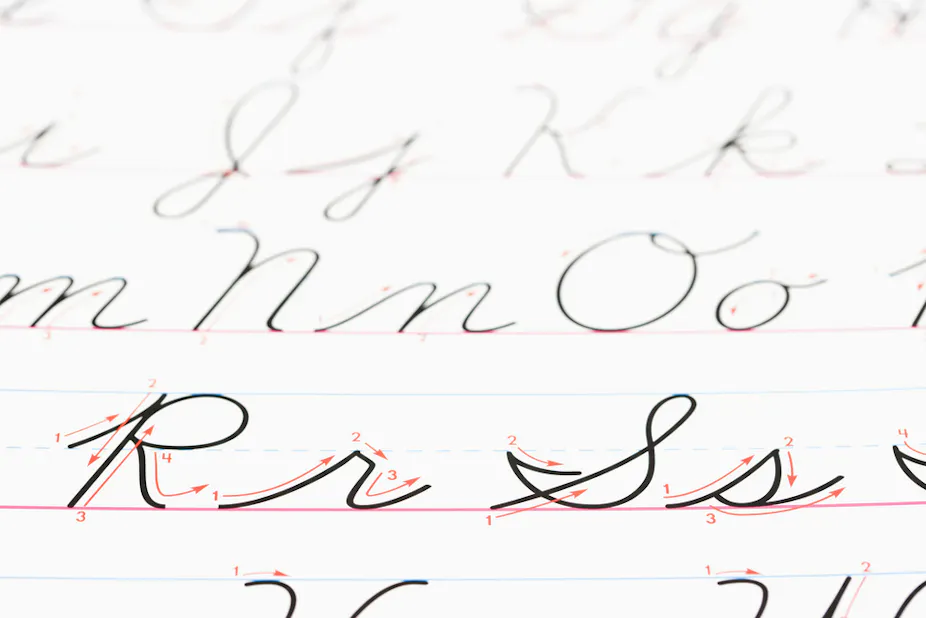 Cursive Handwriting Examples Cursive Fonts Bundle: 40 Ultimate