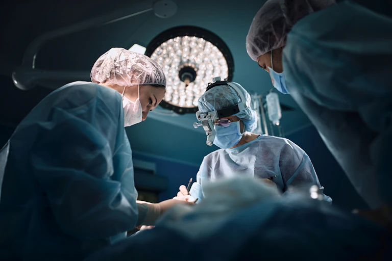 Medical team in the operating theatre