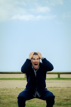 Benedict Cumberbatch screaming