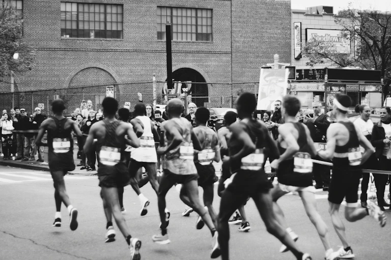People running