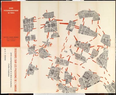 Cover of Guy Debord's Psychogeographical Guide of Paris.