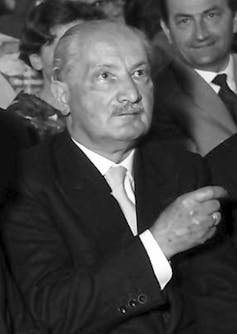 German philosopher Martin Heidegger