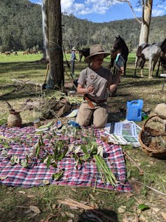 A young, female survival instructor.