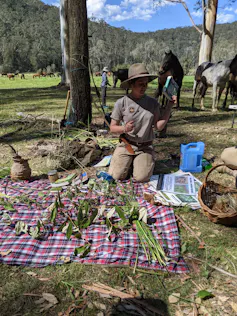 A young, female survival instructor.