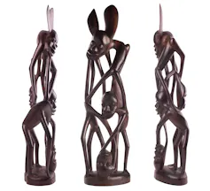 Ebony wood figurines