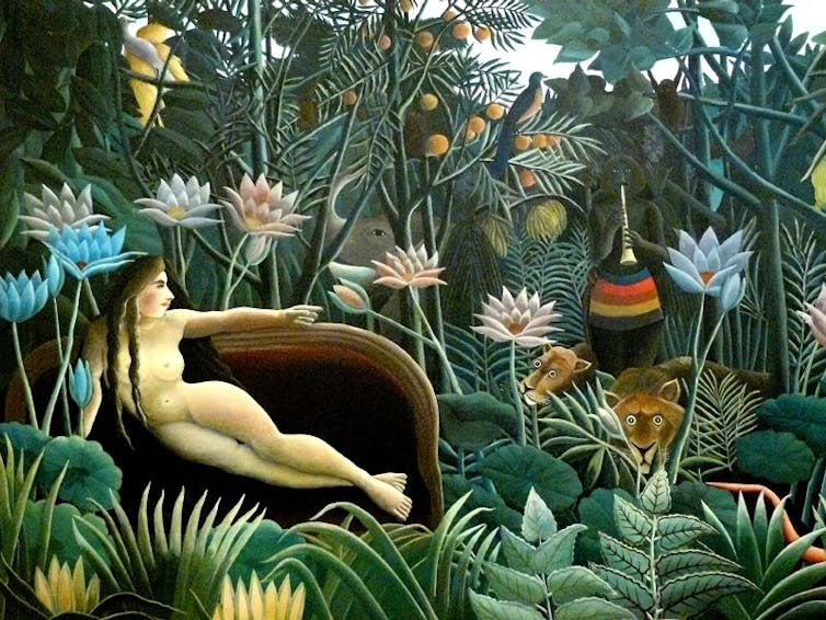 Le Rêve. 1910. Huile sur toile, 204,5 x 298,5 cm
