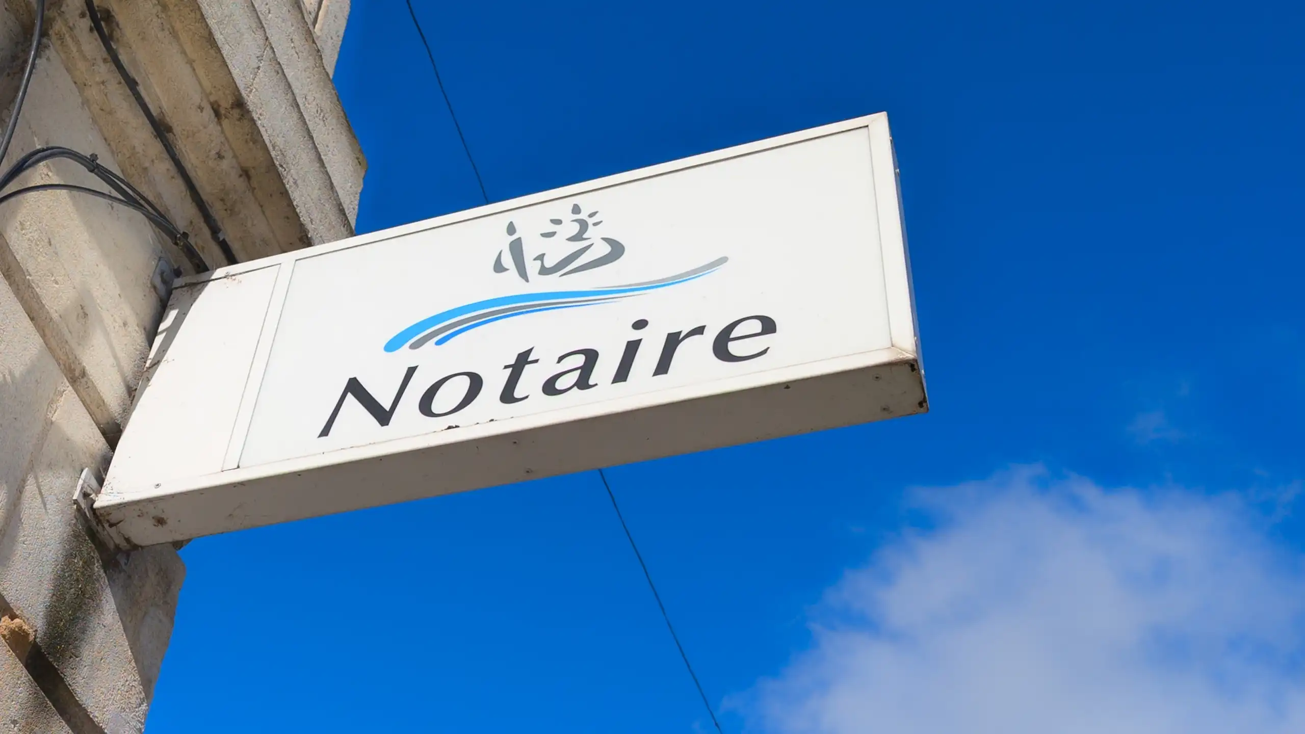 Panneau de notaire