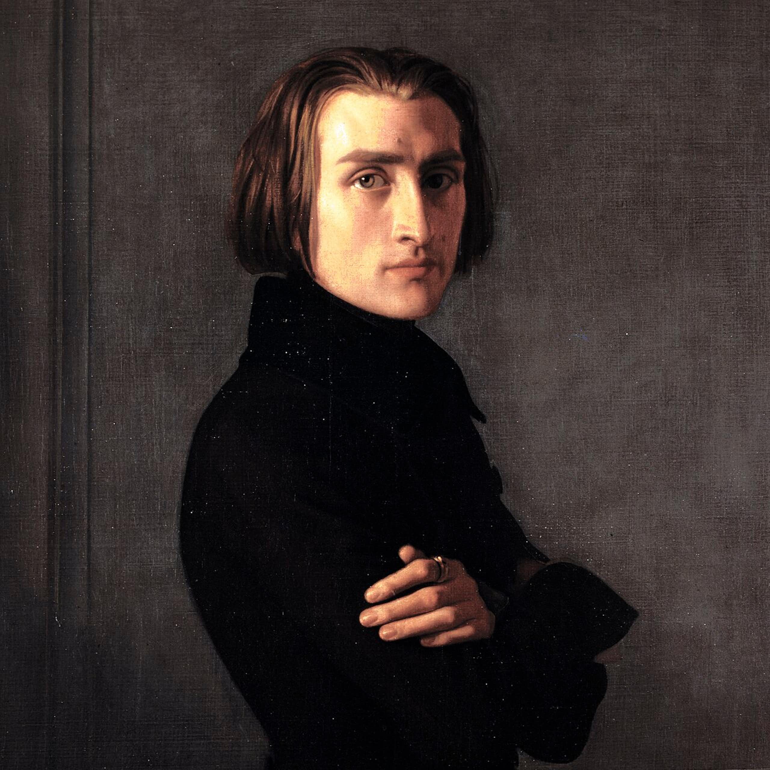 A portrait of Franz Liszt by Henri Lehmann/Wikimedia Commons