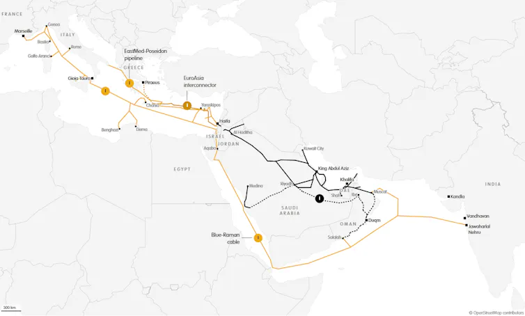 Map showing proposed route of Imec.