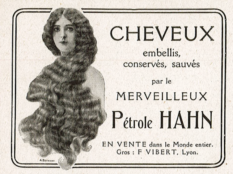 Affiche d’une publicité pour Petrole Hahn