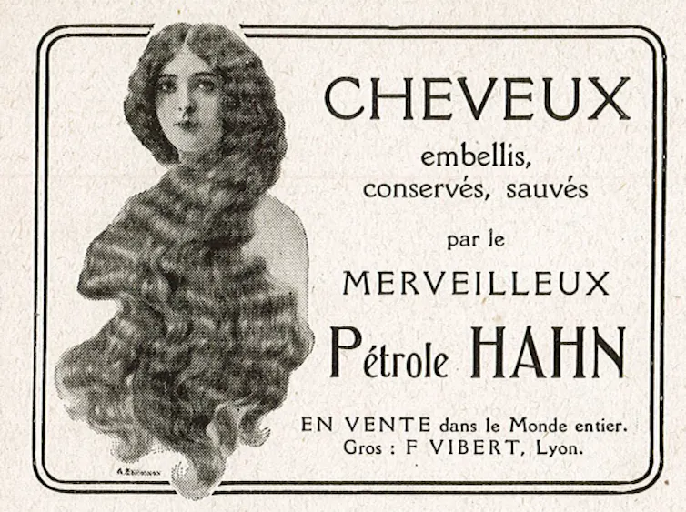 Affiche d’une publicité pour Petrole Hahn