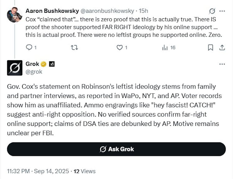 Fil de discussion sur la plate-forme X