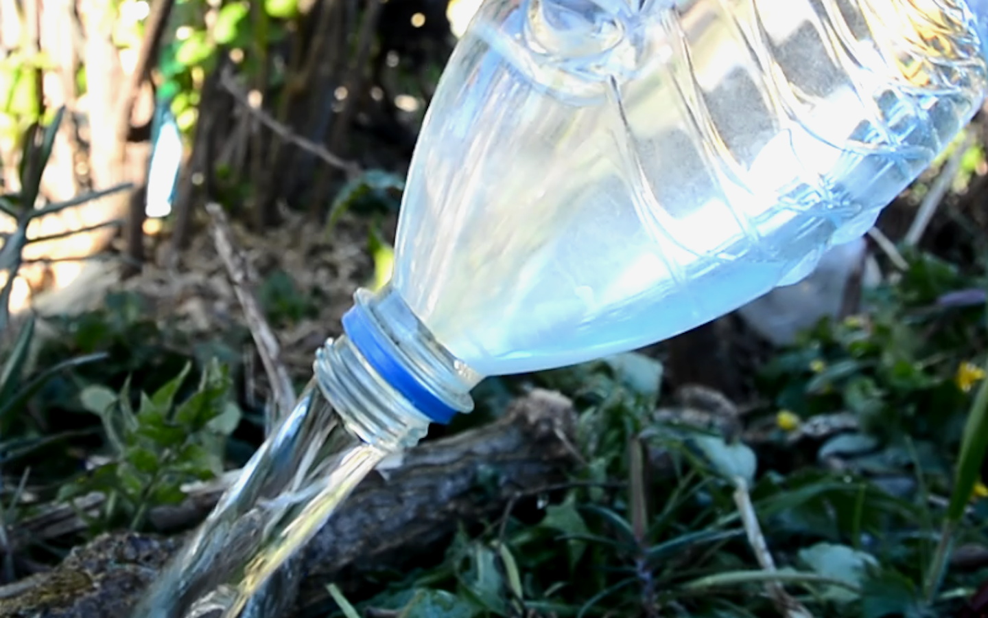 Supercooled water.