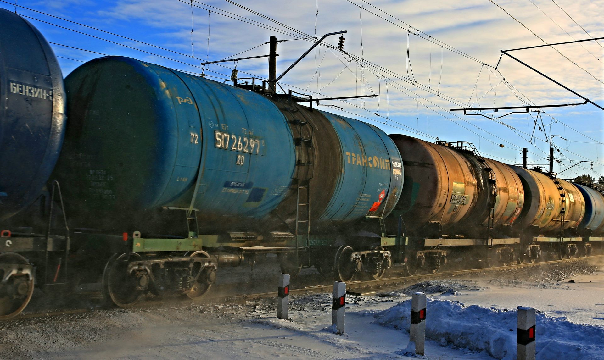 Un train en Russie.