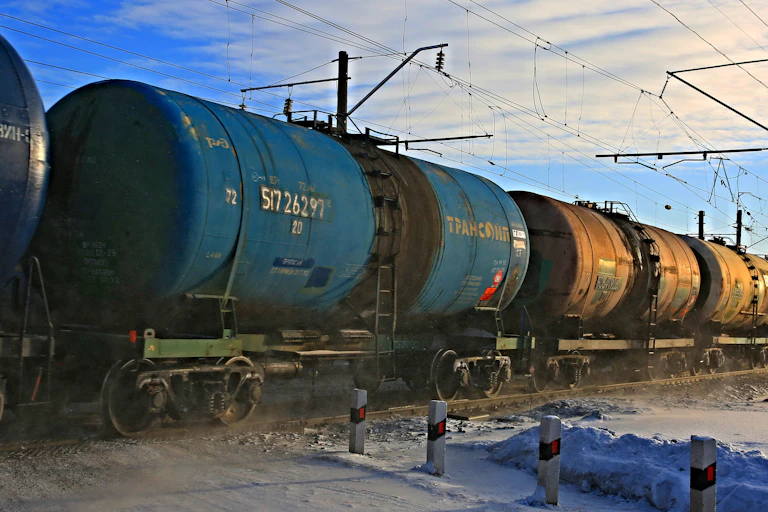 Un train en Russie.