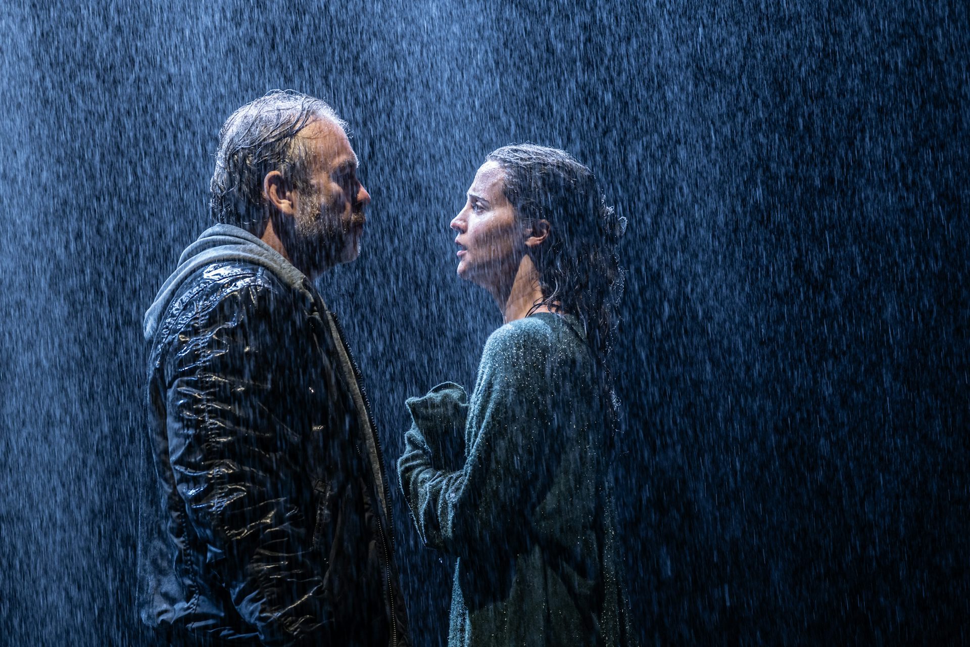 Ellida and Finn in the rain.