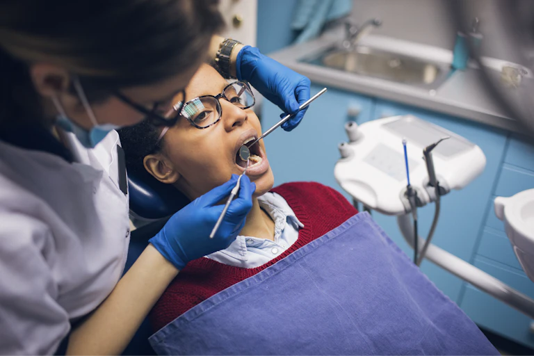 Patient has dental work