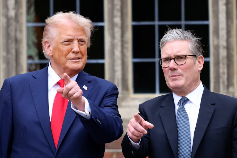 President Trump and Prime Minister Starmer during state visit to UK