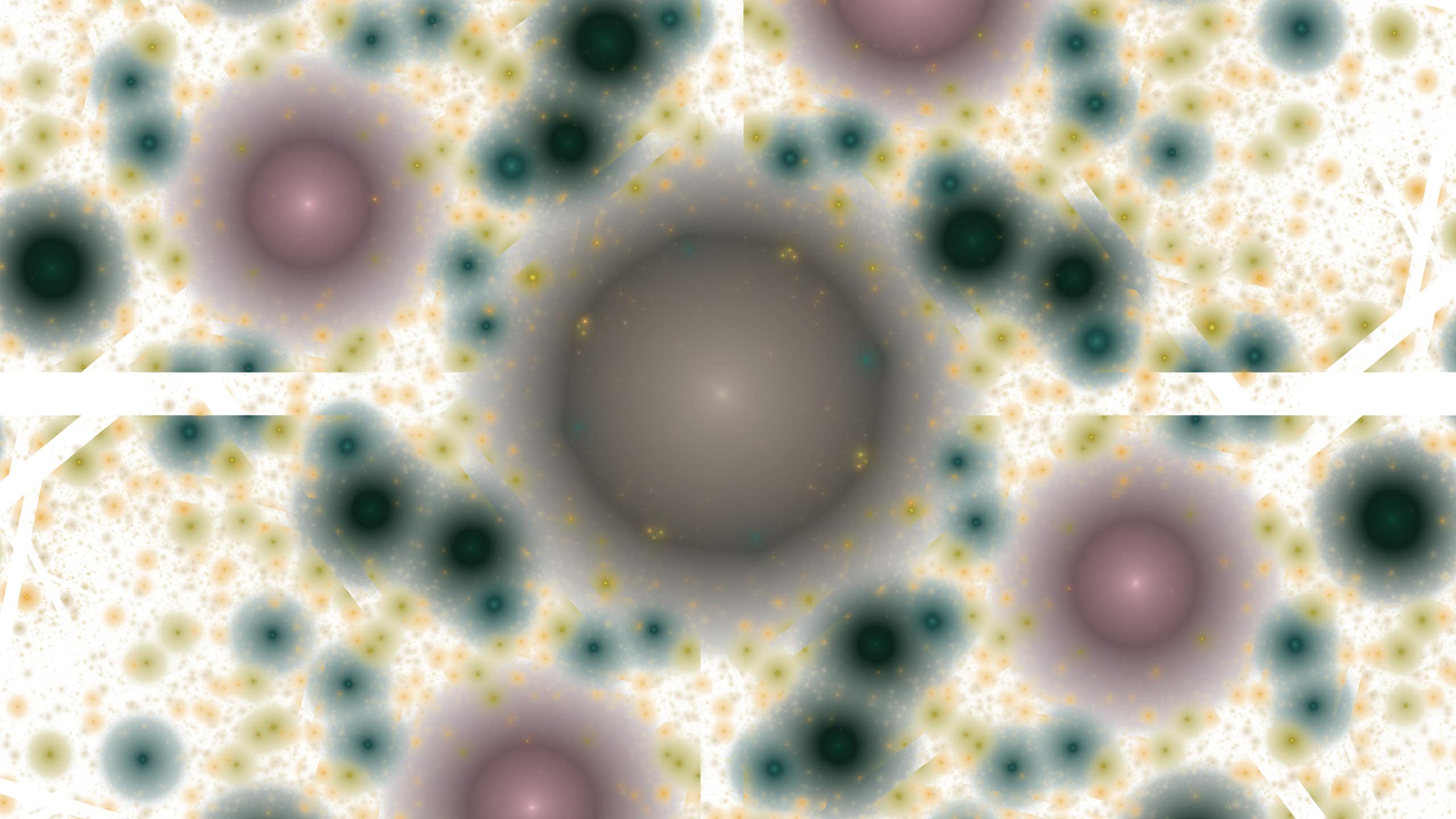 Abstract pattern of circles on a grid