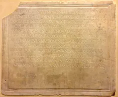 Placa sepulcral de Margarita en el Museo Británico.